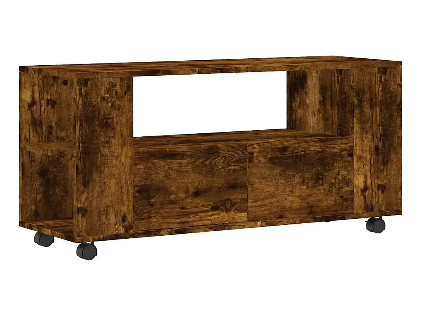 Mueble para TV madera de ingeniería roble ahumado 102x34,5x43cm ES78030