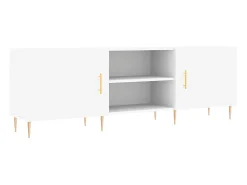 Mueble para TV madera de ingeniería blanco 150x30x50 cm ES85925
