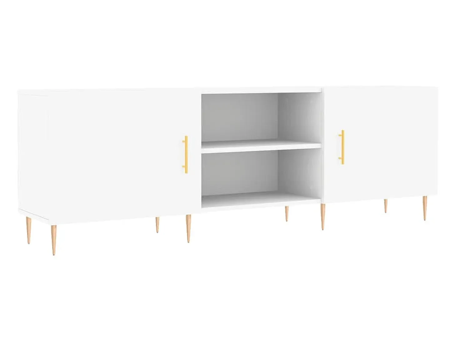 Mueble para TV madera de ingeniería blanco 150x30x50 cm ES85925