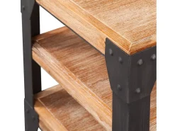 Mueble para TV madera de acacia maciza 140x40x45 cm