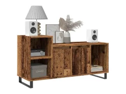 Mueble para TV madera ingeniería madera envejecida 100x35x55 cm