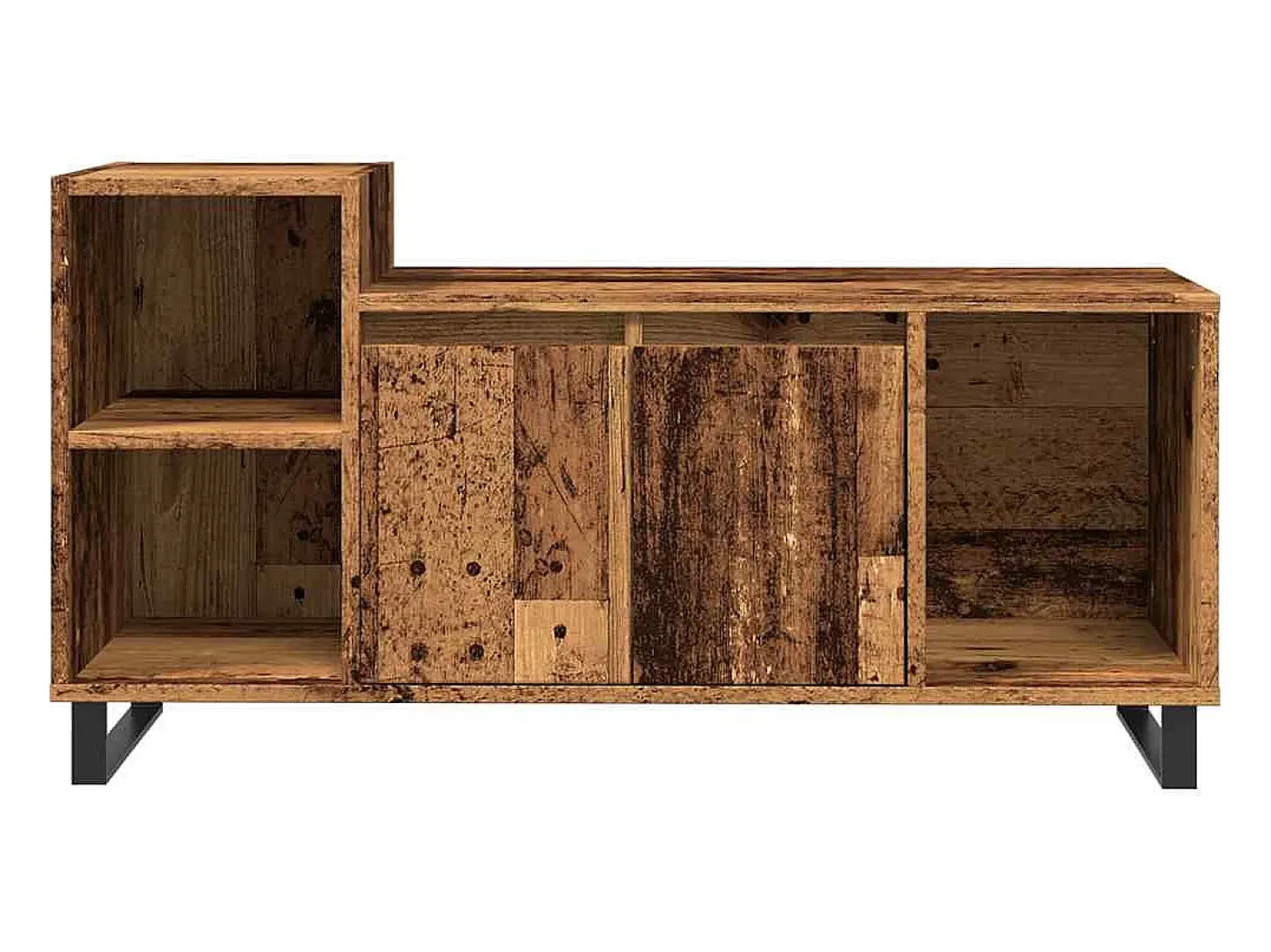 Mueble para TV madera ingeniería madera envejecida 100x35x55 cm