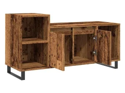 Mueble para TV madera ingeniería madera envejecida 100x35x55 cm