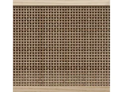 Mueble para TV madera maciza pino y ratán natural 80x30x40 cm
