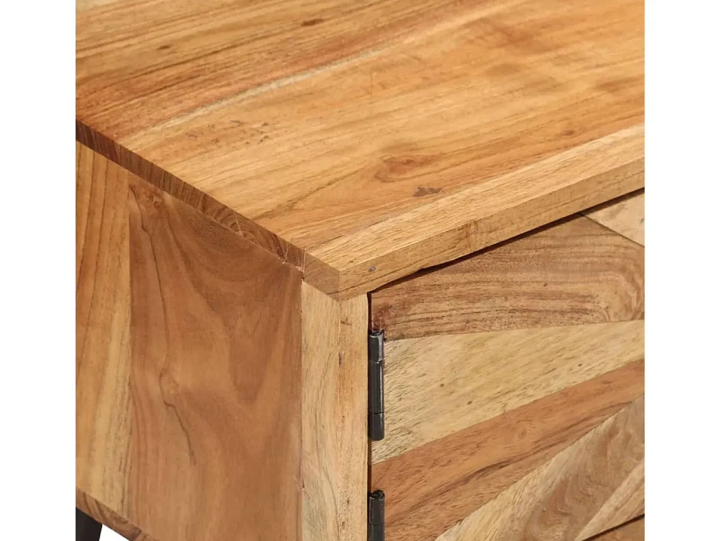 Mueble para TV madera maciza de acacia 145x35x35 cm