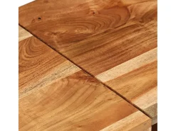 Mueble para TV madera maciza de acacia 145x35x35 cm