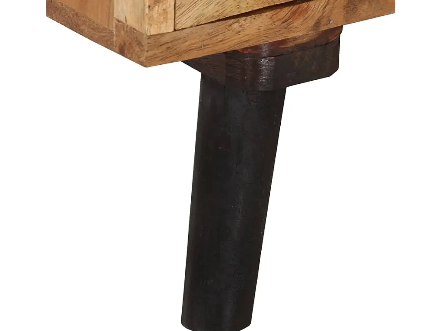 Mueble para TV madera maciza de acacia 145x35x35 cm