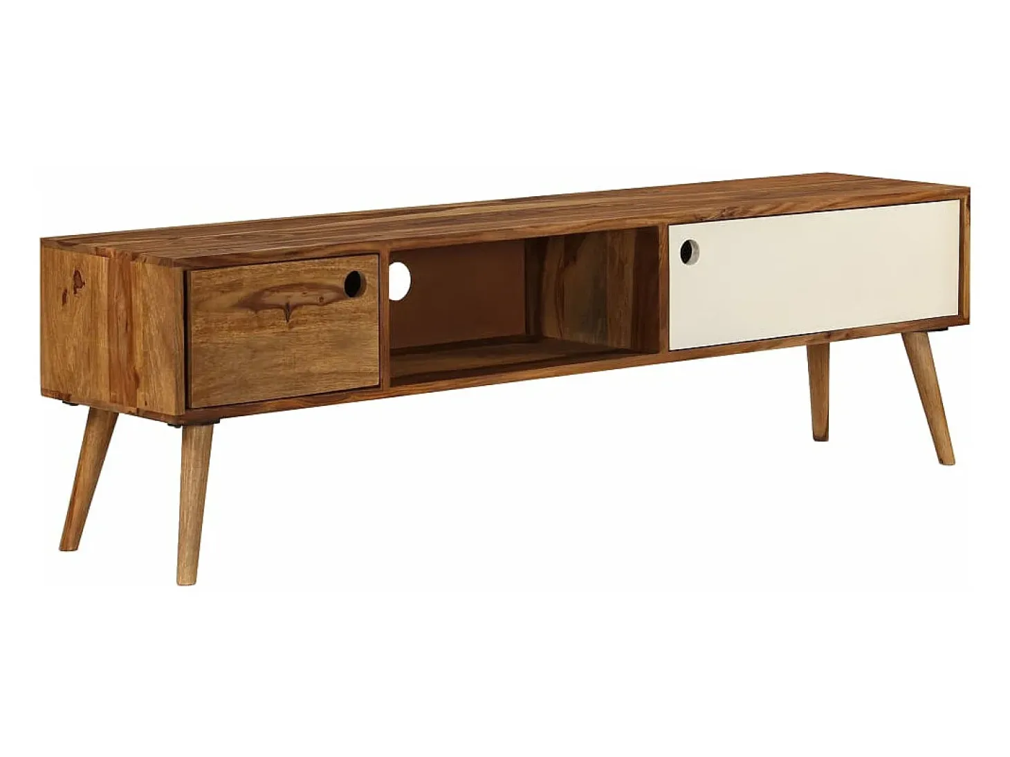 Mueble para TV madera maciza de sheesham 140x30x40 cm