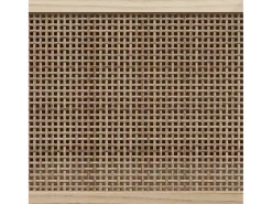 Mueble para TV madera maciza pino y ratán natural 80x30x40 cm