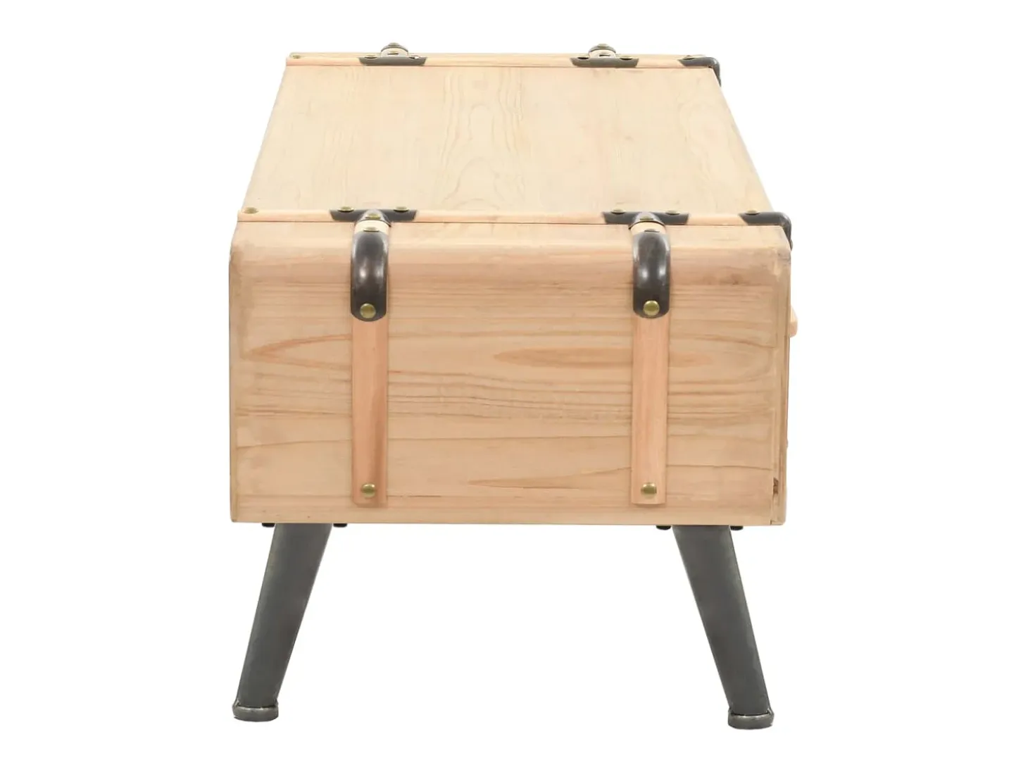 Mueble para TV madera maciza de abeto 120x33x35 cm