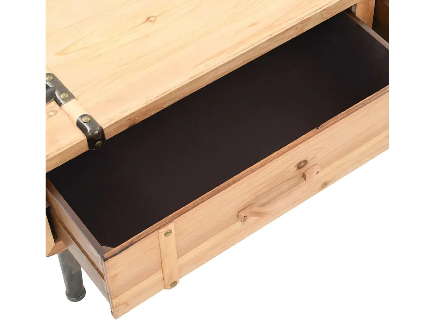 Mueble para TV madera maciza de abeto 120x33x35 cm