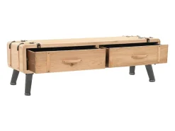 Mueble para TV madera maciza de abeto 120x33x35 cm