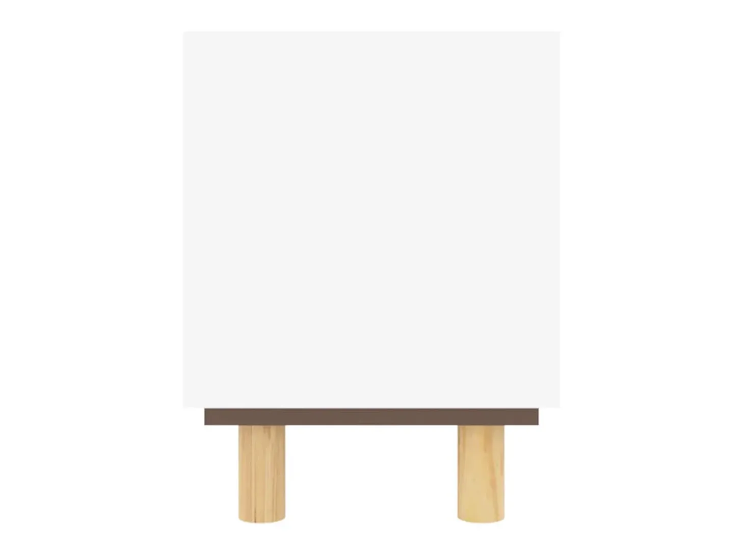 Mueble para TV madera maciza pino y ratán natural 80x30x40 cm ES46343