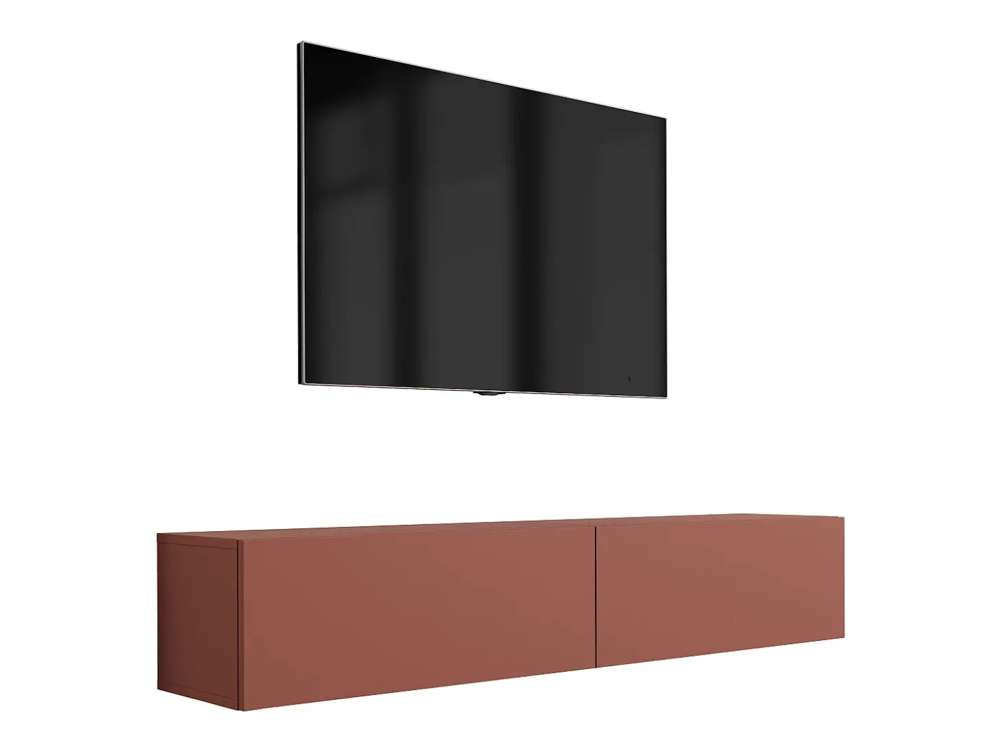 Mueble para TV: Rojo ladrillo, 170 x 34 x 32 cm