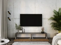 Mueble para TV suspendido, 170 x 34 x 32 cm, antracita/roble Lancelot