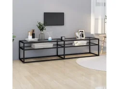 Mueble para TV vidrio templado transparente 180x40x40,5 cm