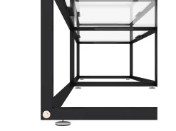 Mueble para TV vidrio templado transparente 180x40x40,5 cm