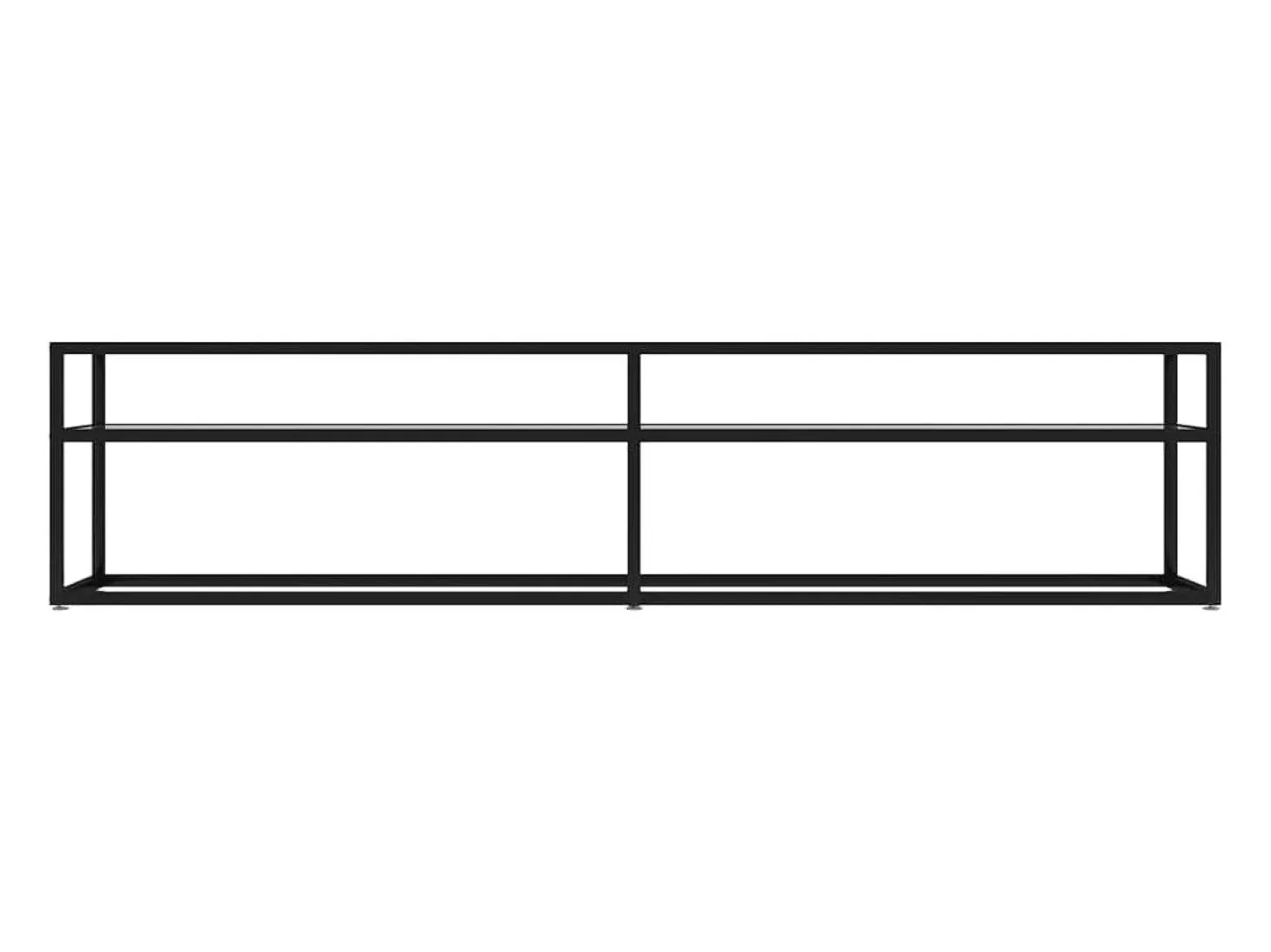 Mueble para TV vidrio templado transparente 180x40x40,5 cm
