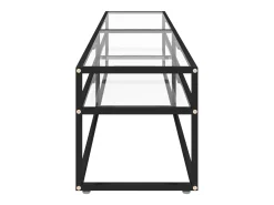 Mueble para TV vidrio templado transparente 180x40x40,5 cm