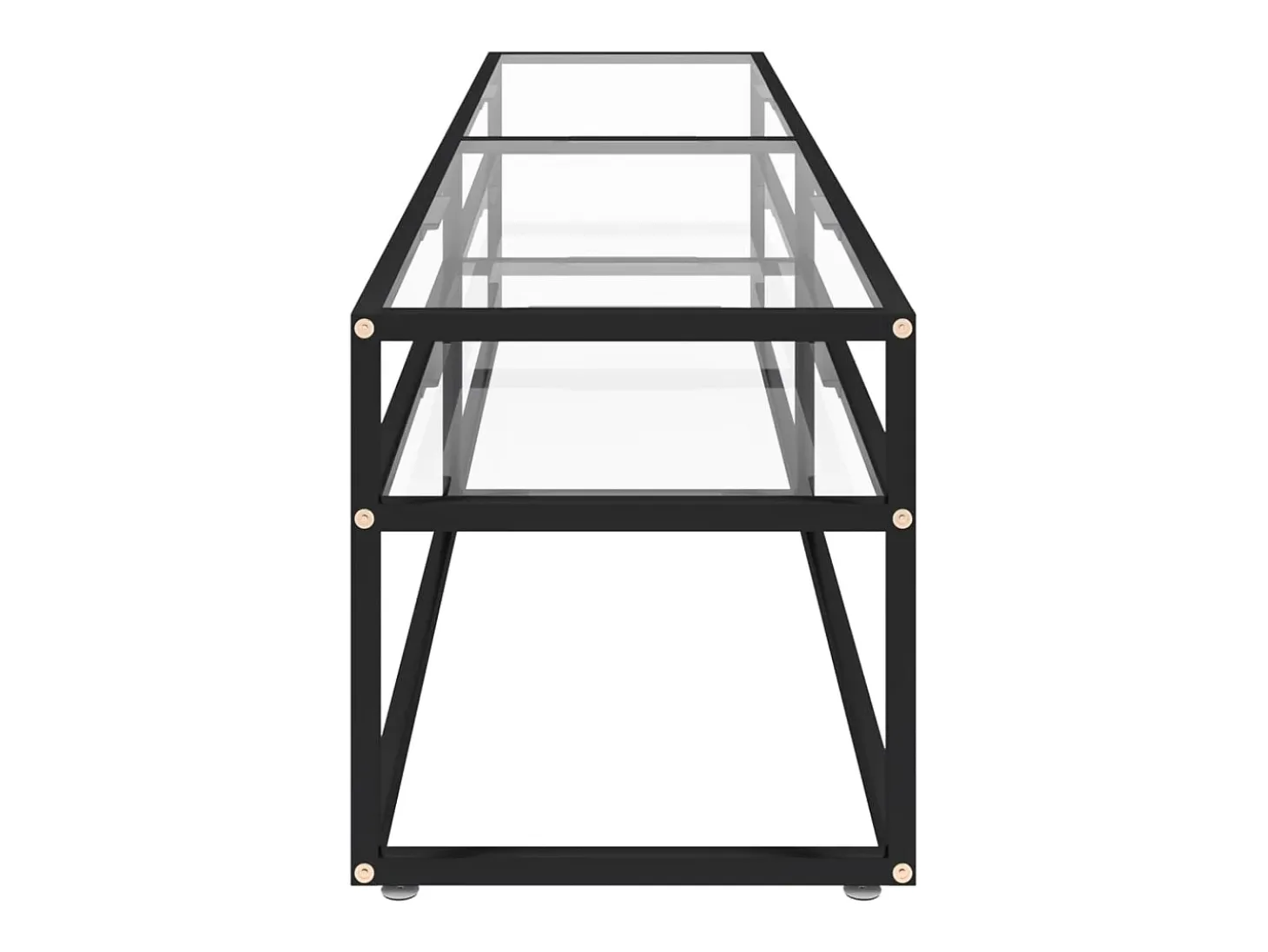 Mueble para TV vidrio templado transparente 180x40x40,5 cm