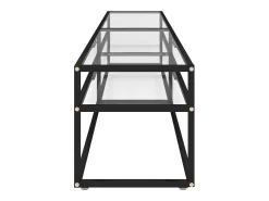 Mueble para TV vidrio templado transparente 200x40x40,5 cm
