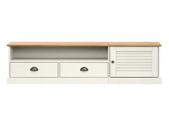 Mueble para TV VIGO madera maciza de pino blanco 156x40x40 cm