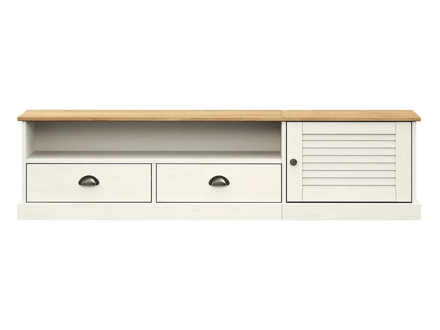 Mueble para TV VIGO madera maciza de pino blanco 156x40x40 cm