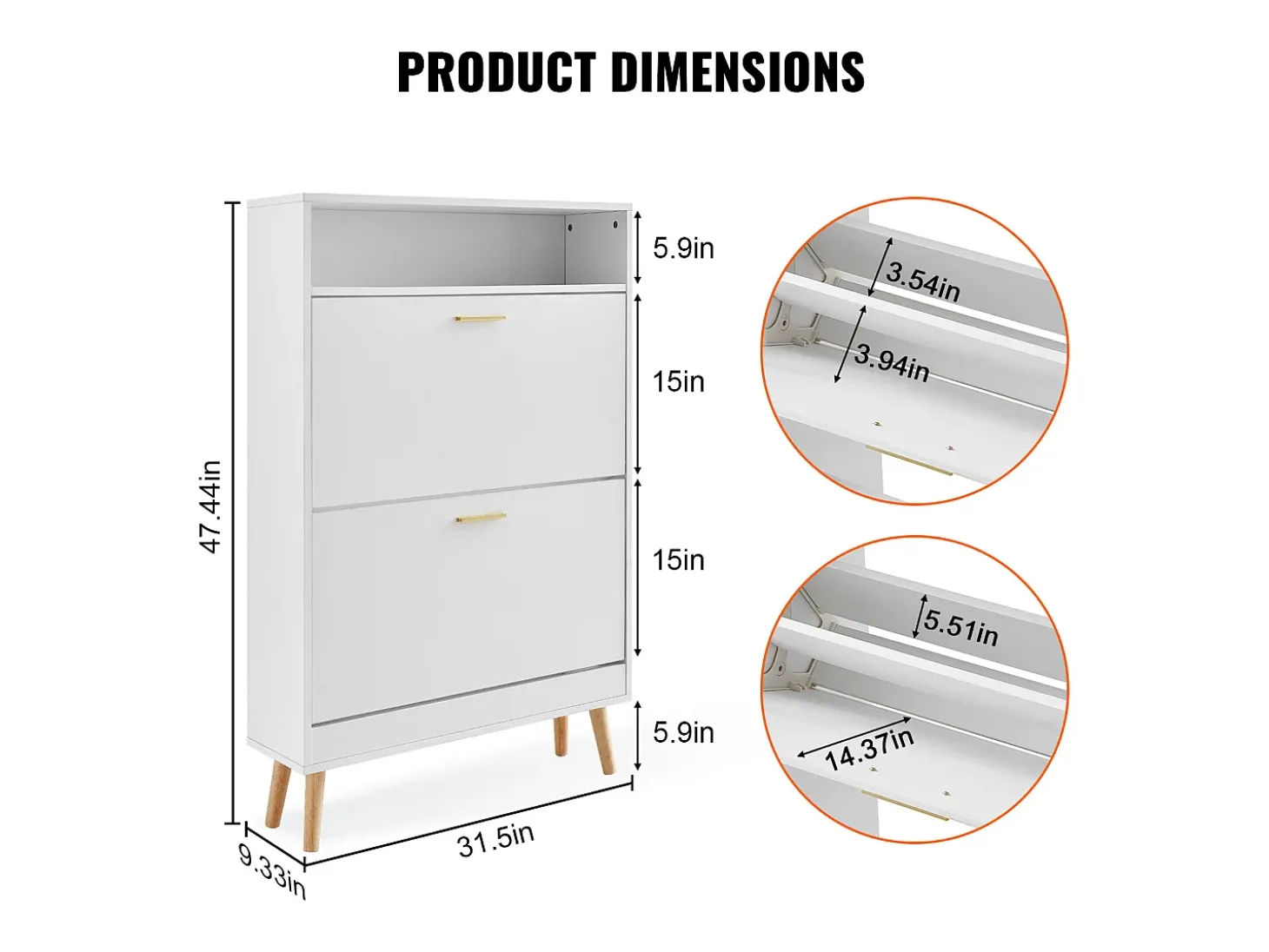 Mueble para Zapatos SucceBuy, 2 Cajones Plegables, Organizador de Almacenamiento para Entrada