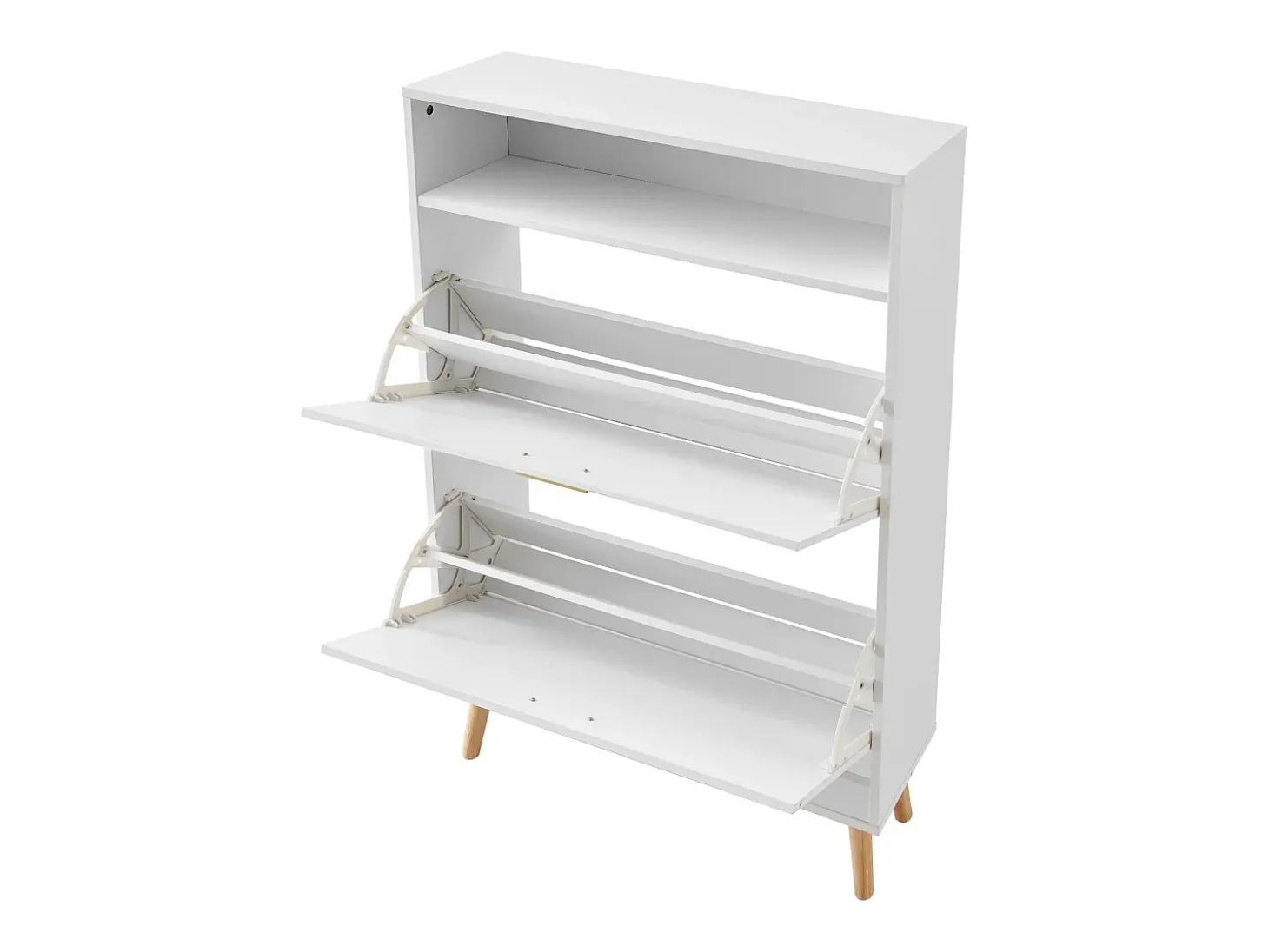 Mueble para Zapatos SucceBuy, 2 Cajones Plegables, Organizador de Almacenamiento para Entrada