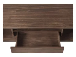 Mueble TV 150 cm - 1 cajón y 2 puertas - tablero de partículas - Marrón