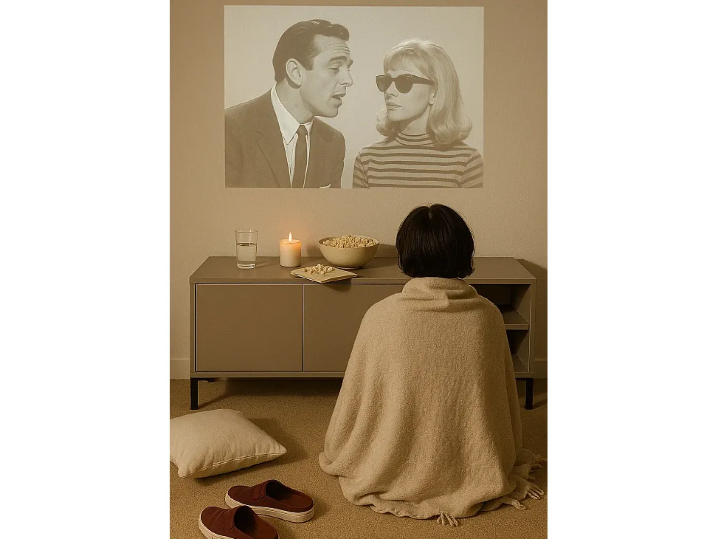 Mueble tv 113 cm taupe MIRKO