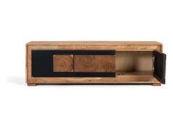 Mueble tv 3 puertas fabricado en madera de mango