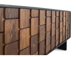 Mueble tv 3 puertas fabricado en madera de mango