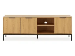 Mueble Tv Auri 3 puertas color Roble