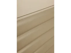 Mueble tv azul con relieve ondulado en las puertas