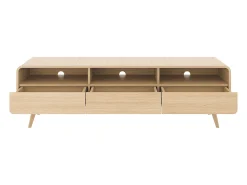 Mueble TV con 3 cajones y 3 nichos - Natural - JALEMO