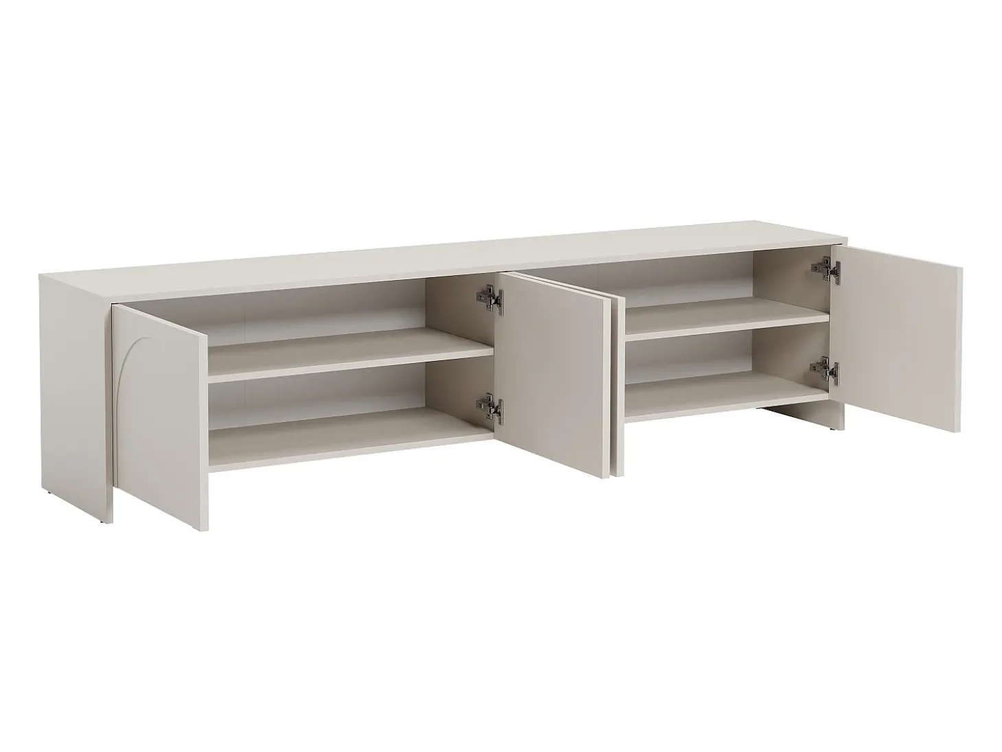 Mueble TV con 4 puertas - Beige - NALYRA de Maison Céphy
