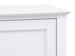 Mueble TV con 2 puertas, 1 cajón y 1 estante de MDF - Blanco - NARIVA