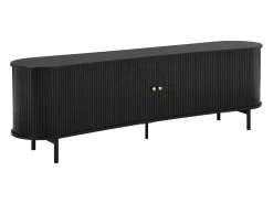 Mueble TV con 2 puertas correderas de MDF - Negro - SEVATO