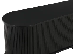 Mueble TV con 2 puertas correderas de MDF - Negro - SEVATO