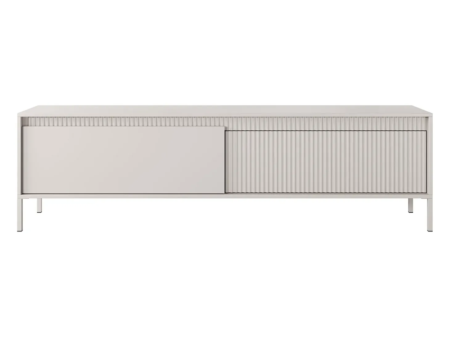 Mueble TV con 2 puertas en MDF - Color: Beige - NURSEMA