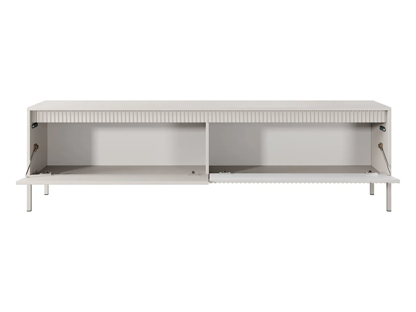 Mueble TV con 2 puertas en MDF - Color: Beige - NURSEMA