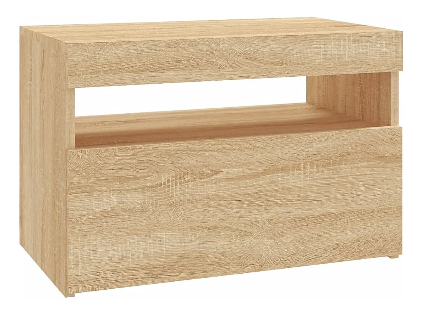 Mueble TV con luces LED roble Sonoma 60x35x40 cm YOE23601