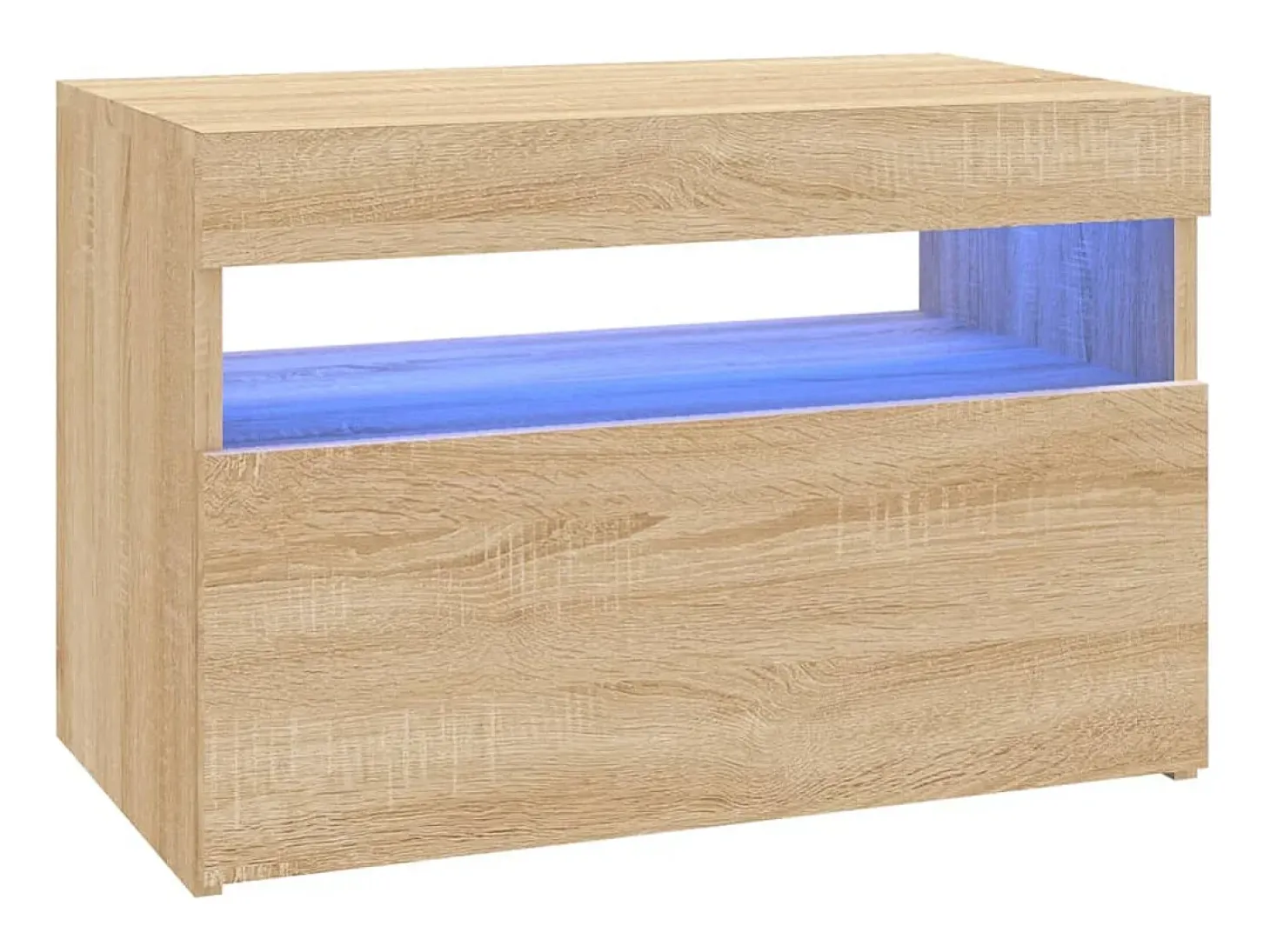 Mueble TV con luces LED roble Sonoma 60x35x40 cm YOE23601