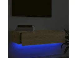 Mueble TV con luces LED roble Sonoma 60x35x15,5 cm YOE69497