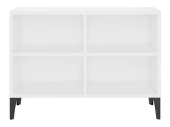 Mueble TV con patas de metal blanco 69,5x30x50 cm YOE35579