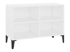 Mueble TV con patas de metal blanco 69,5x30x50 cm YOE35579