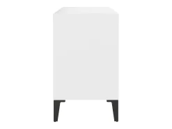 Mueble TV con patas de metal blanco 69,5x30x50 cm YOE35579