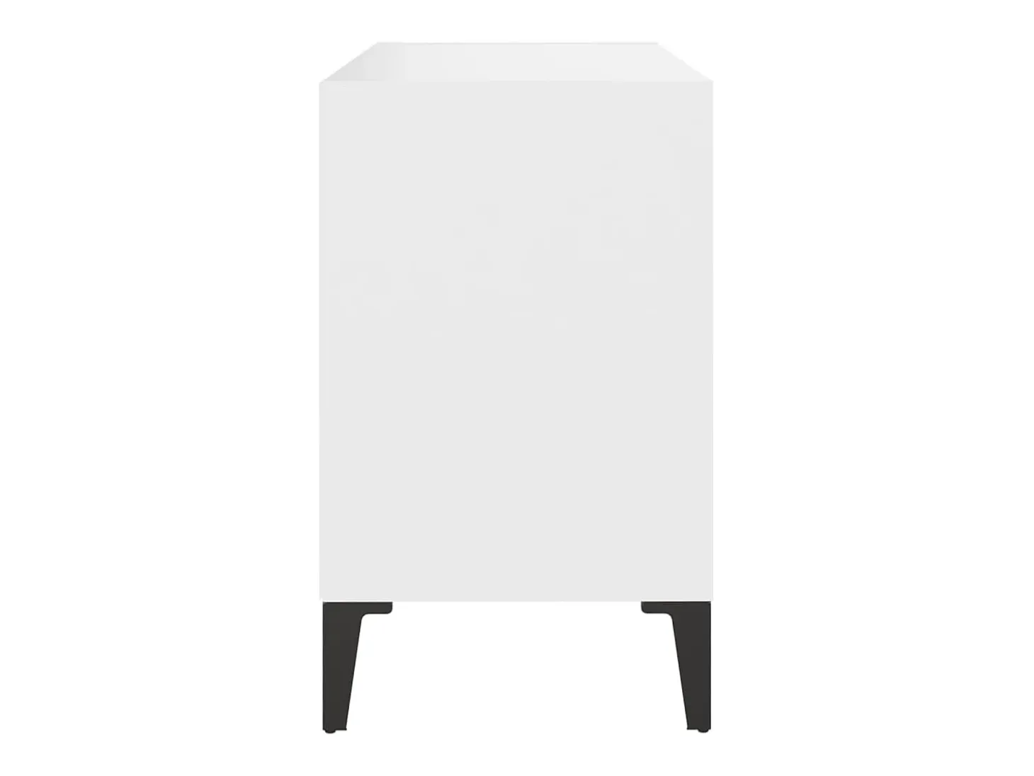 Mueble TV con patas de metal blanco 69,5x30x50 cm YOE35579