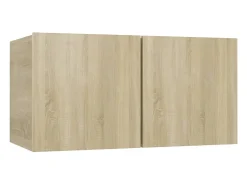 Mueble TV de pared madera contrachapada color roble sonoma ES93884